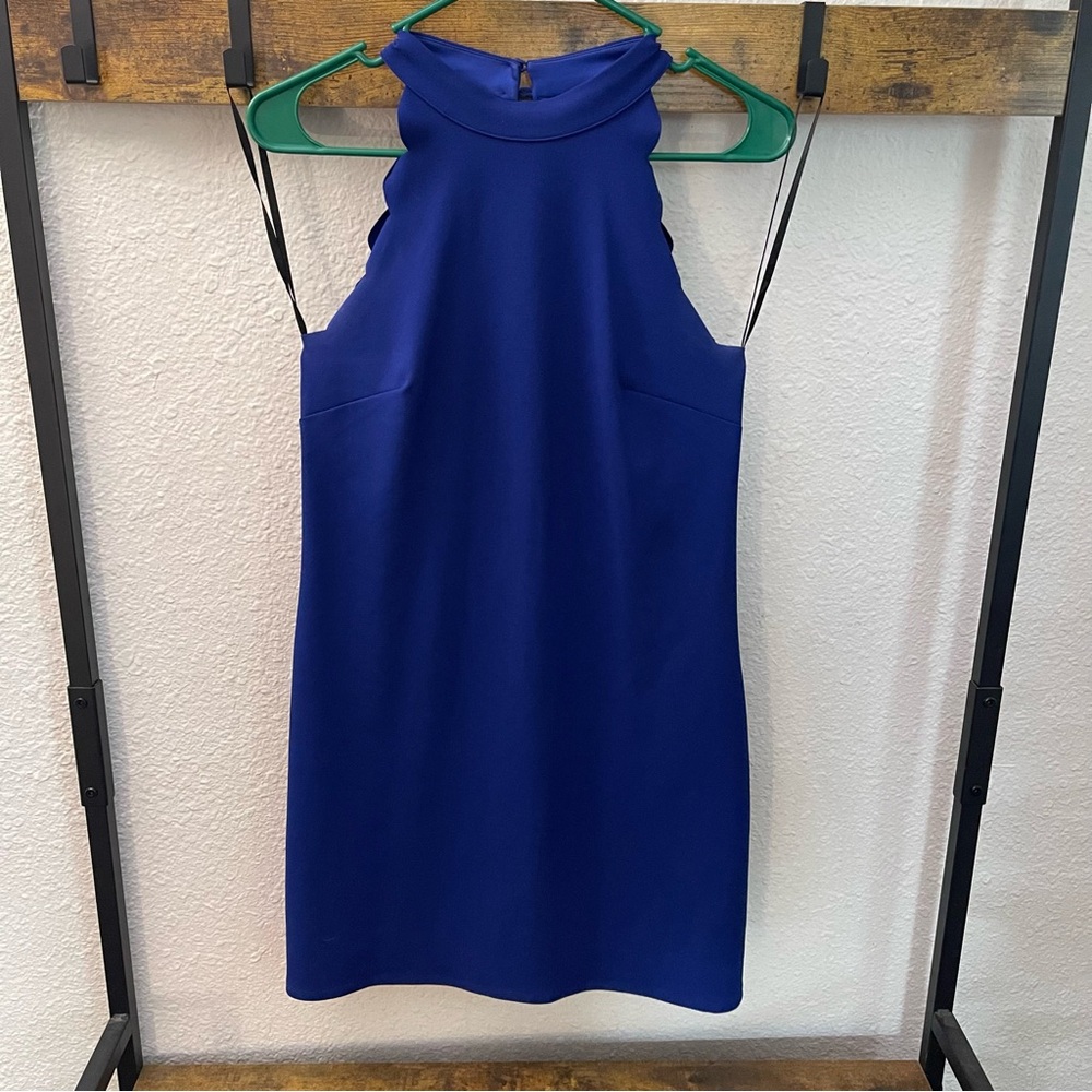 NWOT BCX Backless Dress in Midnight Blue